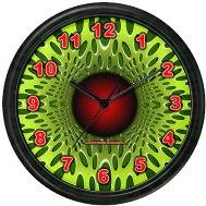 Optical Illusion Green Clock